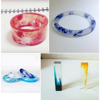 Cặp 400g keo resin epoxy AB trong suốt không bọt