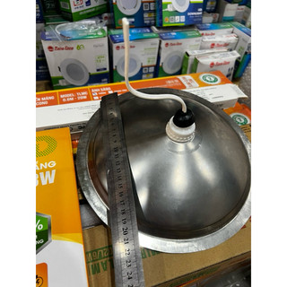 Chao đèn inox kèm đui  nhựa  E27 chống nước
