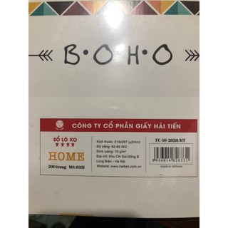 Sổ Lò Xo Hải Tiến A4 200 Trang Kẻ Ngang Mẫu Đẹp