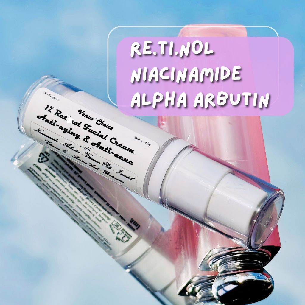 (VENUS CHOICE) KEM MẶT RETINOL, NIACINAMIDE, ALPHA ARBUTIN HỖ TRỢ SÁNG DA, ĐỀU MÀU, T.ÁI T.ẠO VÀ GI.