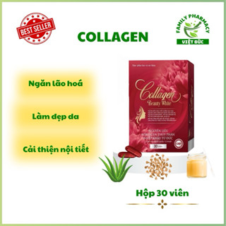 Viên uống Collagen Beauty White hộp 30 viên giúp làm đẹp da, chống lão hóa, tăng nội tiết tố cho chị em