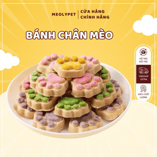 [Combo 50 bánh] Bánh Thưởng Hình Chân Mèo Vị Gà Sấy Mix Rau Củ Quả, Bánh Gà Sấy Khô, Mài Răng Cho Chó Mèo