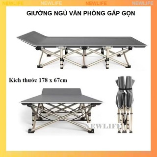 Giường xếp văn phòng ngủ trưa gấp gọn 67x180cm, khung thép chắc chắn - RE0203