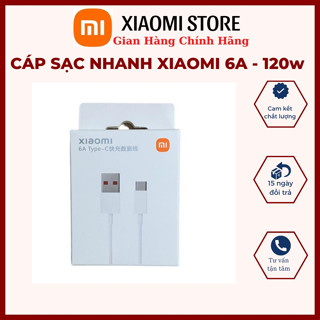 Cáp Sạc Nhanh 6A, Cáp Sạc Nhanh 120W Cho Củ Sạc 120w, 67w, 55w, 33w, Lên Mi Turbo Phần Trăm Lẻ Cho Xiaomi - Fullbox