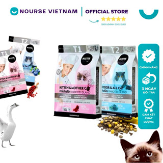  Thức ăn cho mèo Mister Donut Hạt cho mèo con tăng nọng tăng cân Grain Free với thịt sấy cao cấp 9kg  