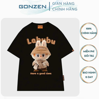  Áo Thun Labubu Chính Hãng Local Brand Form Rộng Unisex Áo Phông Boy Phố Màu Đen Mẫu Mới Đang Hot Trend_GONZEN AT102 