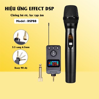  Micro Không Dây Đa Năng DSP88 Hát Karaoke Trên Ôtô Loa Bluetooth Loa Vi Tính Kết Nối Bluetooth 5.0 Lọc Tạp Âm 