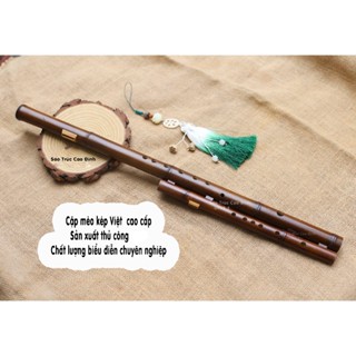 Sáo Mèo Kép CN1 | sáo mèo trúc hun cao cấp (tone Đô)