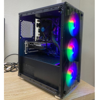 Vỏ case máy tính Gaming 2 mặt kính Cesar Rainbow (Form NYX)