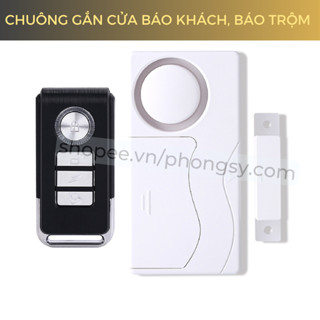 Chuông báo động, chống trộm gắn cửa cao cấp kèm điều khiển từ xa