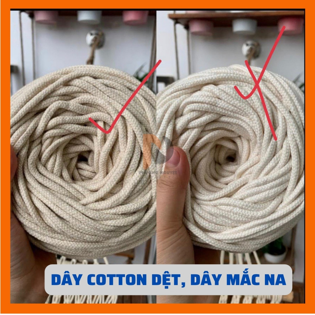 Dây thừng macrame dệt macrame bện, dây làm macrame trang trí