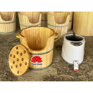 thùng gỗ xông đầu,gội đầu dưỡng sinh
