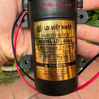 bơm mini 12v ống ra phi8 - bơm phun sương