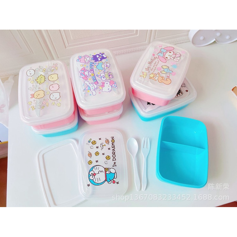 HỘP ĐỰNG THỨC ĂN HELLO KITTY - DORAEMON