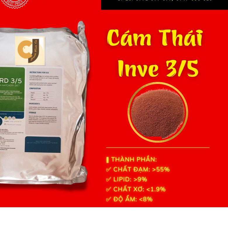 Cám Thái Inve 3/5 - Thức Ăn Kích Màu Cá Thủy Sinh