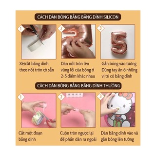 Set Bóng Happy Birthday Hình Hello Kitty (Tặng bơm + băng dính)