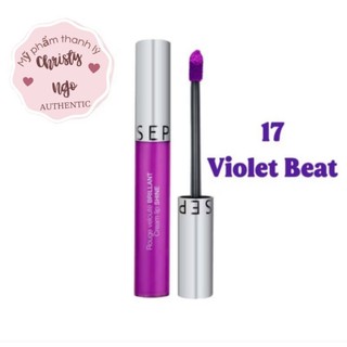 [TÍM THỦY CHUNG] SON KEM SEPHORA CREAM LIP SHINE 17 VIOLET BEAT