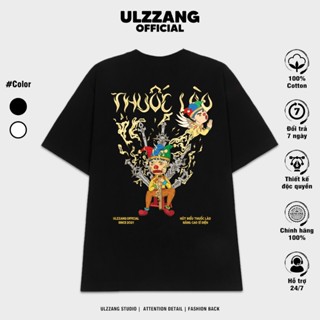 Áo thun local brand ULZZ ulzzang thuoclao dáng unisex tay lỡ U-24