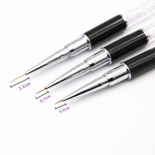 Cọ nét cán đá siêu mảnh đủ size 7-9-11mm vẽ móng chuẩn xịn