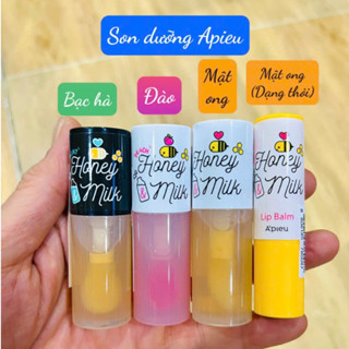 Son Dưỡng Môi APIEU Honey & Milk Lip Oil 5g (Bản mới vỏ mờ)