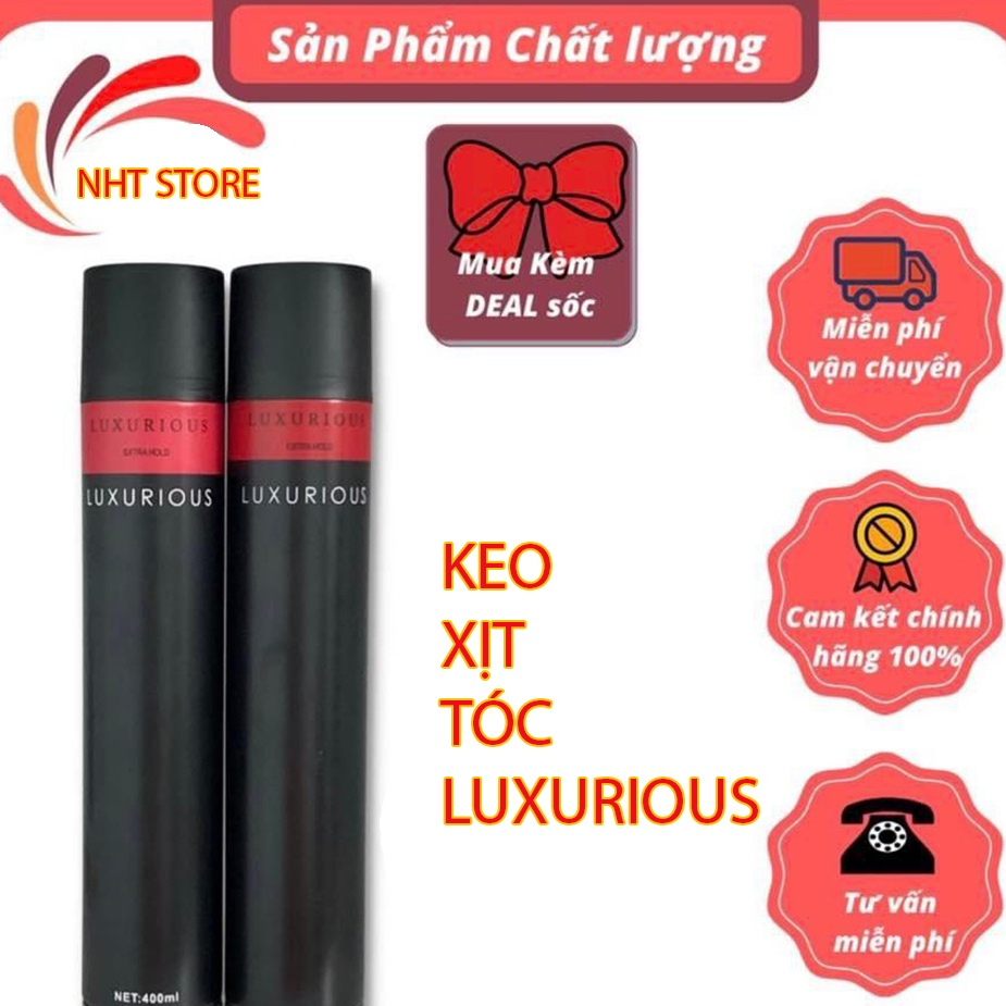 Gôm Keo Xịt Tóc Tạo Kiểu Luxurious