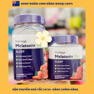 Kẹo ngủ ngon, hỗ trợ giấc ngủ Natrol Gummies Melatonin 5mg - 10mg, Hàng chuẩn đi air, Hỗ trợ giấc ngủ với Natrol Melaton