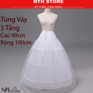 Tùng Váy 3 Tầng phồng mặc trong váy cô dâu