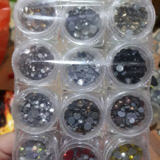 Đá chân keo mix màu mix size