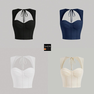 [Hàng order] Áo Croptop Cúp Ngực Ôm Body, Buộc Dây Nơ Sau Lưng Chất Liệu Dày Dặn Cao Cấp
