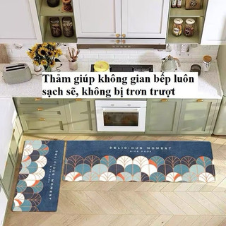 Bộ 2 thảm bếp cao cấp 120x40 và 60x40