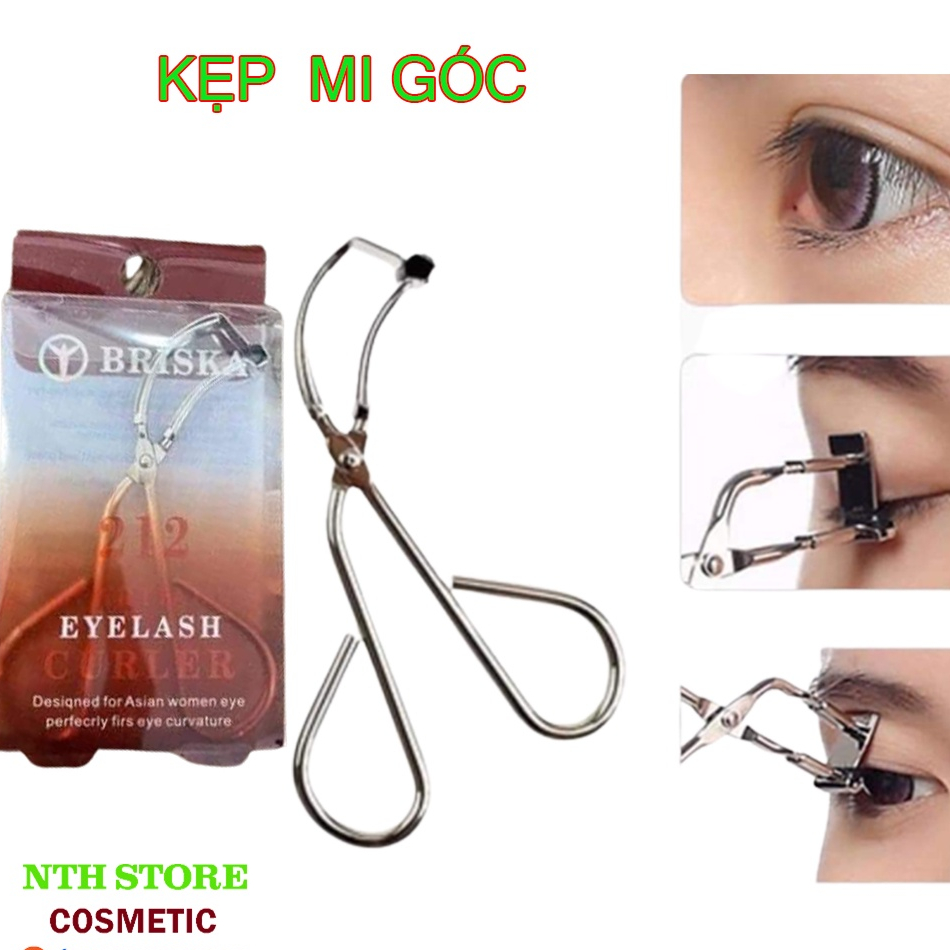 Kẹp Mi Góc Briska 212 Eyelash, Màu Đỏ Chính Hãng