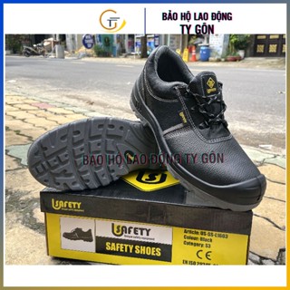 Giày bảo hộ Usafety vàng mũi thép đế thép