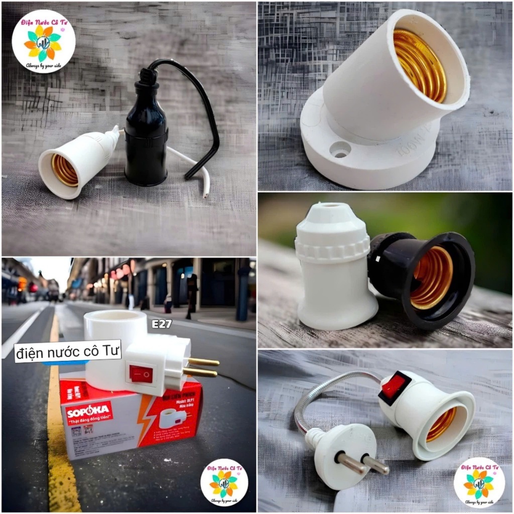 Đui đèn tổng hợp E14 E27 các loại