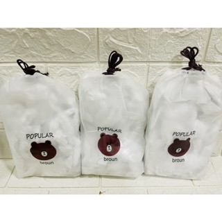 Màng bọc thực phẩm co giãn siêu dai có chun hình túi gấu (set 90 chiếc)  Tái Sử Dụng Được Nhiều Lần