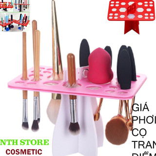 Giá phơi cọ trang điểm hình chữ nhật 26 ô