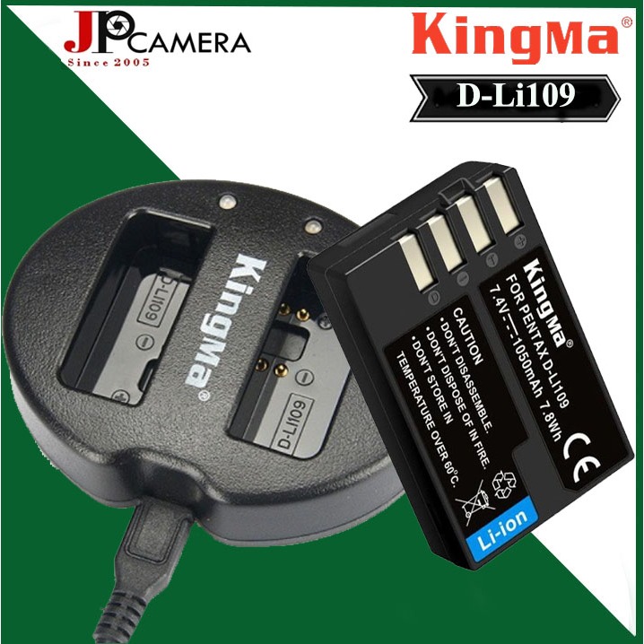 Pin sạc đôi Kingma cho Pentax D-Li109