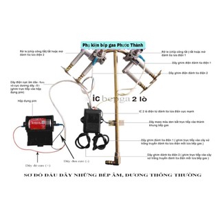 Ic bếp ga âm 2 lò / Ic đánh lửa bếp gas đôi Rinnai