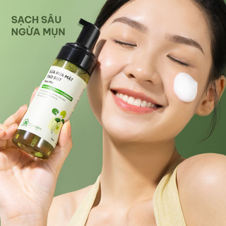 Combo Rửa Mặt 2 Bước Sạch Sâu Gồm Bột Rửa Mặt Và Dầu Tẩy Trang 3S Cỏ Mềm