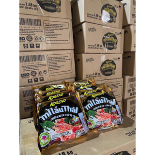 Combo 5 Gói / 10 Gói Mì Lẩu Thái KORENO Hương Vị Chua Cay, Chuẩn Mì Cay 7 Cấp Độ Gói 74g