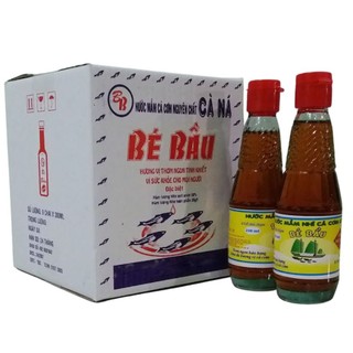  Thùng Nước Mắm Bé Bầu Chai 250ml | Loại hạng 1| Thùng 9 chai thủy tinh 