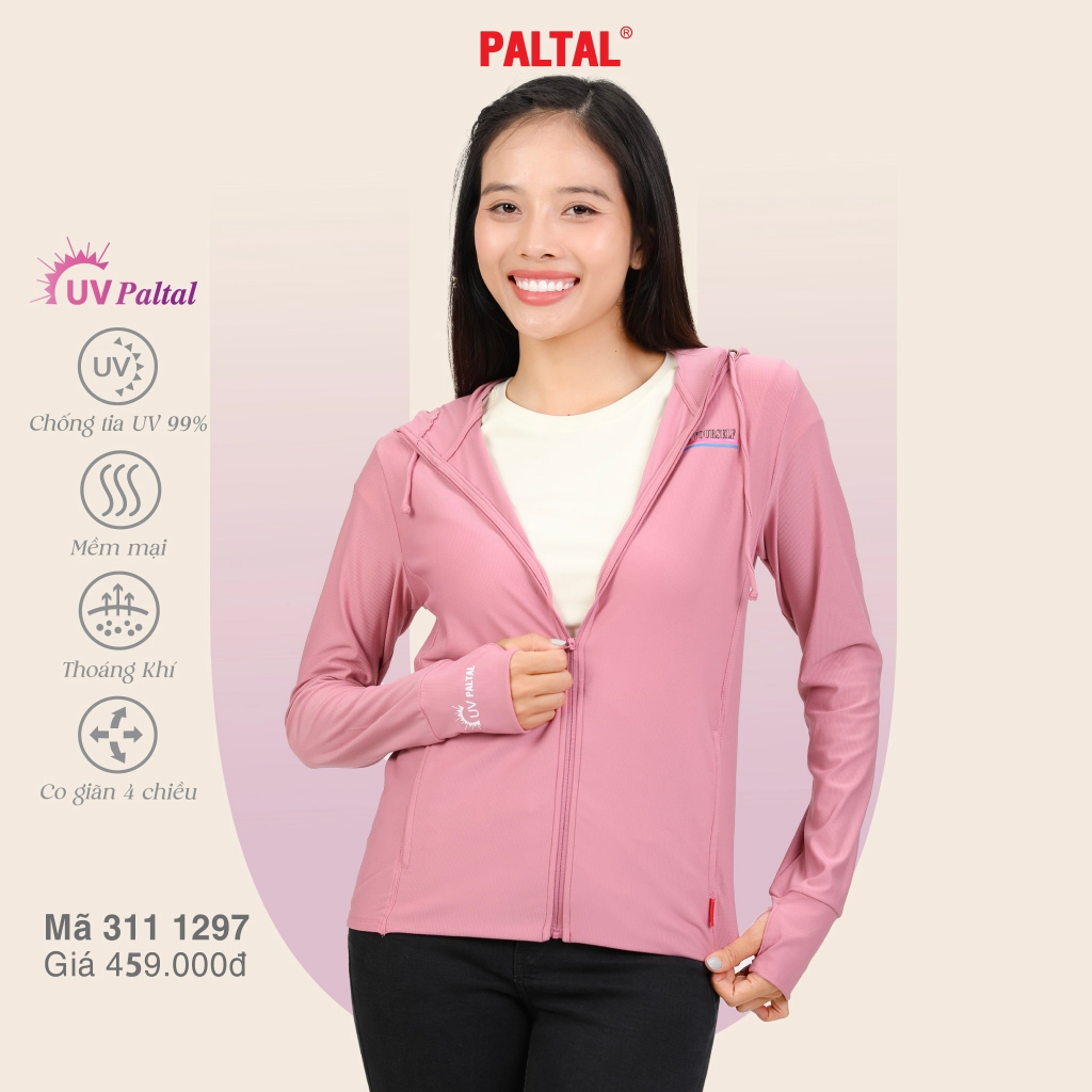Áo khoác nữ PALTAL chống nắng, chống UV đến 99% poly cát, mỏng nhẹ, thoáng -Thương hiệu 24 năm - 311p 1297