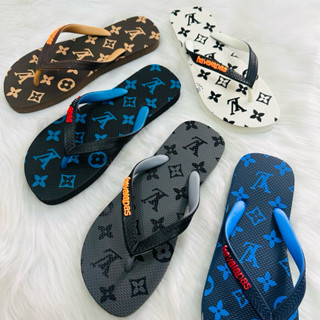 Dép kẹp nam mẫu mới nền luôn vui tươi siêu hot, chất cao su xịn loại 1