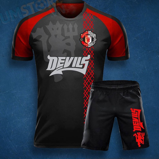 Bộ quần áo bóng đá MU Devil - Đồ đá banh Độc Nhất 2019