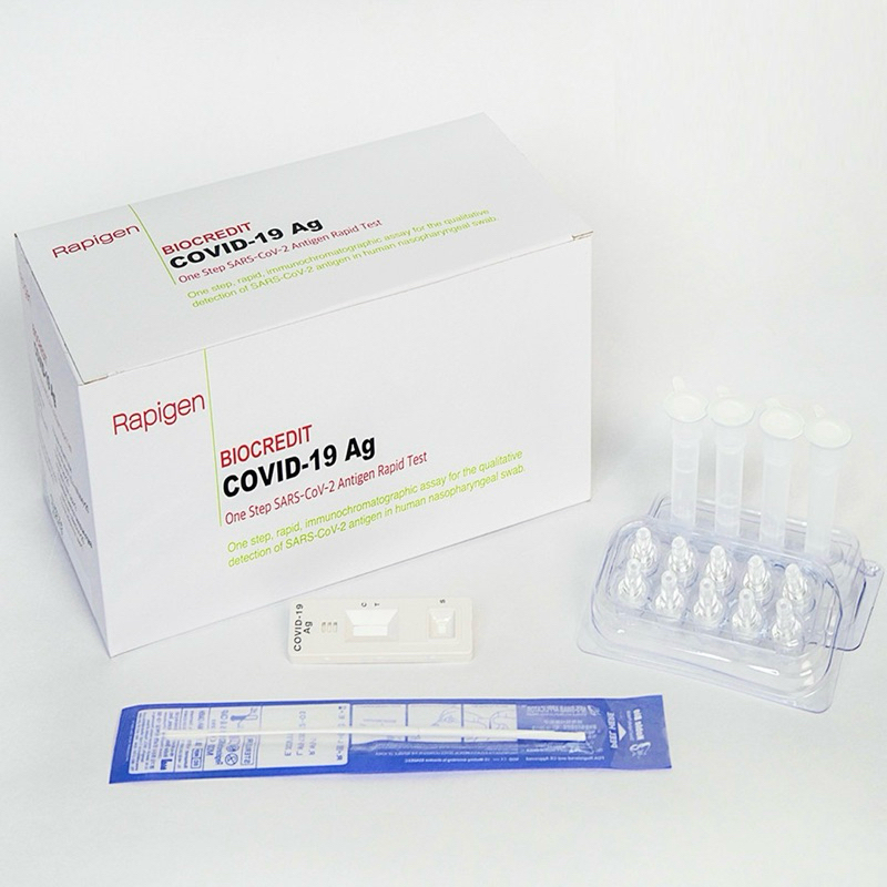 [ HỘP 20 QUE KIT] HỘP NGUYÊN 20 QUE KIT TEST KHÁNG NGUYÊN COVID 19 BIOCREDIT HÀN QUỐC