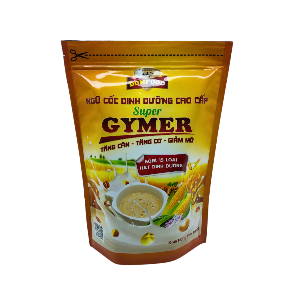 Ngũ cốc tăng cân tăng cơ tập gym 15 loại hạt Domfood túi 1 kg