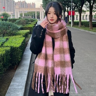 Khăn dạ quàng cổ siêu ấm phong cách Hàn Quốc