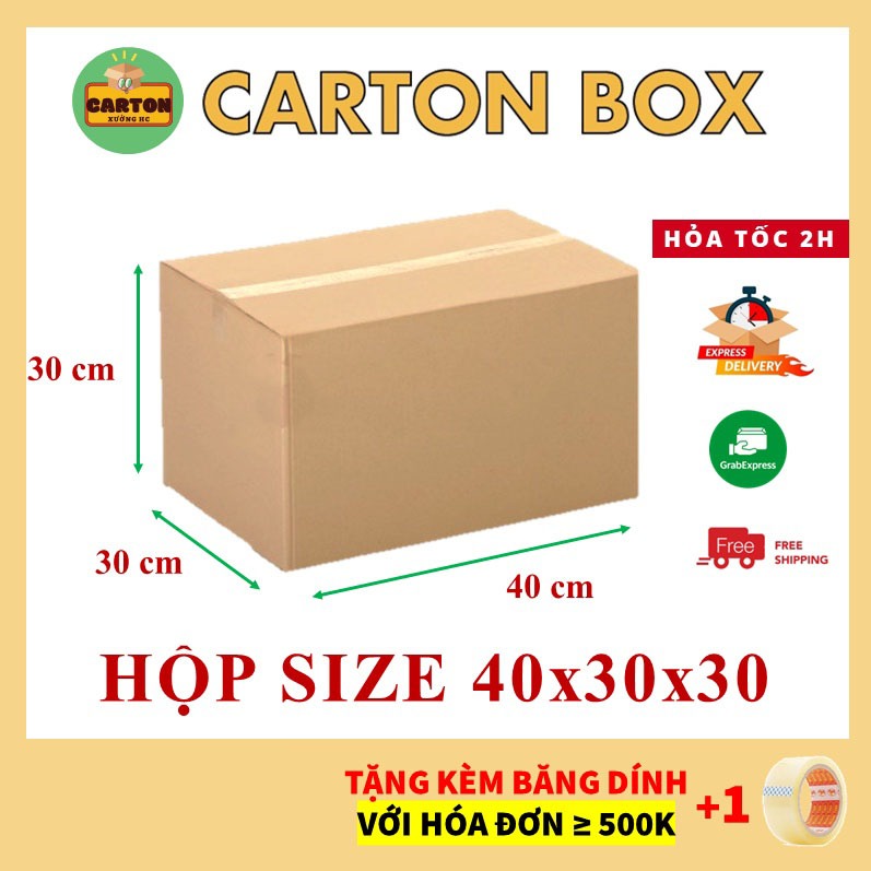 Hộp Carton 40x30x30 Giá Rẻ, Thùng Carton Chuyển Nhà Đóng Hàng chỉ từ 599đ/h