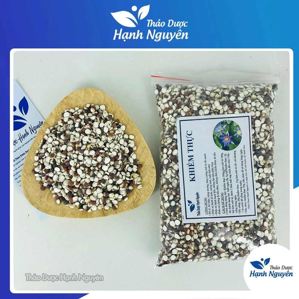 Khiếm thực khô 500g, hạt khiếm thật, hỗ trợ bổ can thận, mạnh gân cốt, tăng cường sinh lý nam