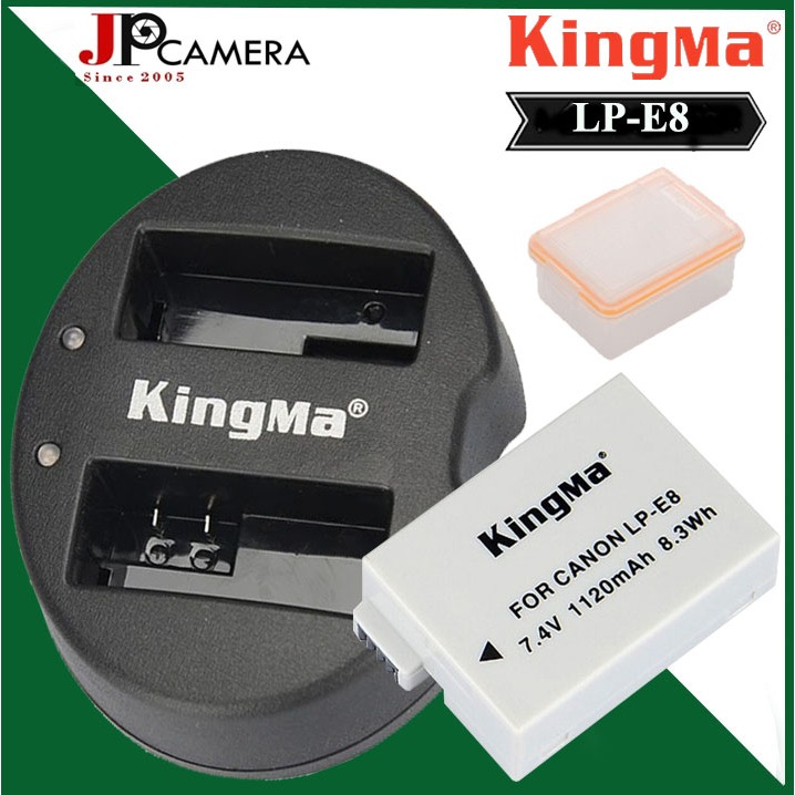 Combo pin sạc Kingma cho Canon LP-E8