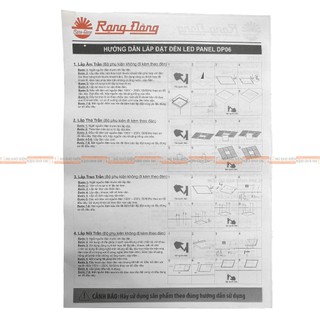 Đèn LED Panel Rạng Đông 60x60/50w, Model: DP06 [CHÍNH HÃNG]